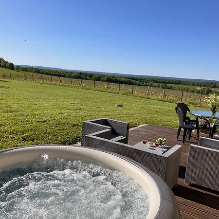 Perigourdine Avec Spa Et Vue Pomport Extérieur photo
