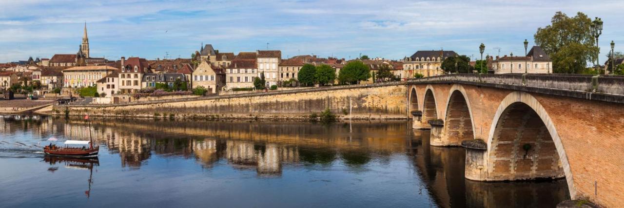 Perigourdine Avec Spa Et Vue Pomport Extérieur photo