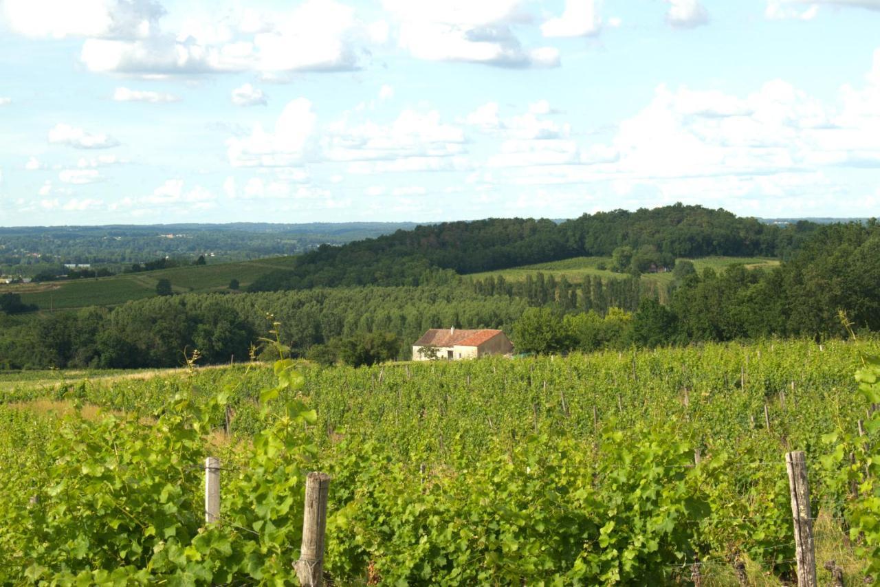 Perigourdine Avec Spa Et Vue Pomport Extérieur photo