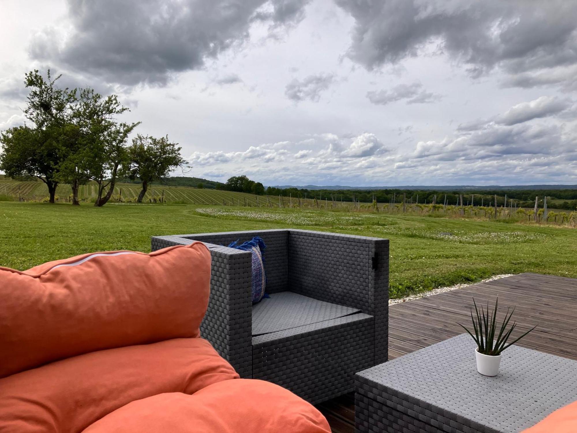 Perigourdine Avec Spa Et Vue Pomport Extérieur photo